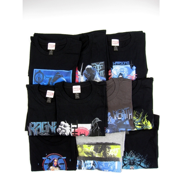 Marvel Thor Ragnarok Valkyrie and Hella Women T-Shirt Bundle SZ S - Picture 1 of 13